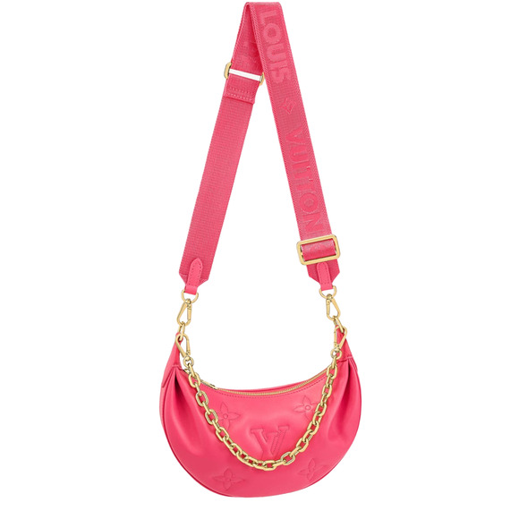 Louis Vuitton Over The Moon Loop Bubblegram Pink Chain Crossbody Shoulder Bag - Picture 1 of 12
